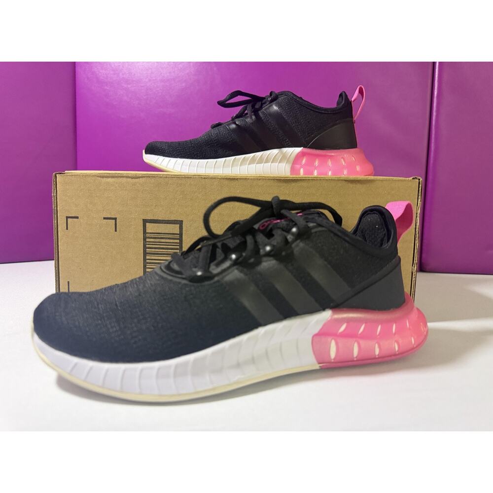 Adidas Kaptir Super Shoes Womens Size 6 Black Pink Running Sneakers FZ2789
